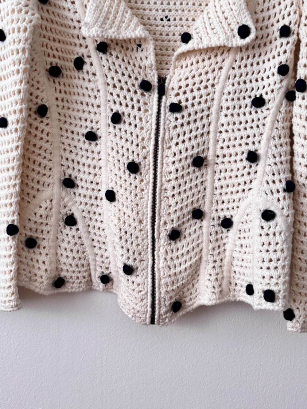 Anthropologie Moth Pom Pom Cardigan - Picture 5 of 7